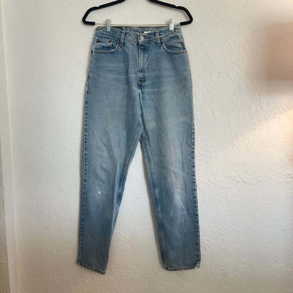 VTG Levi's 550 High Rise Mom Jeans Light Wash Tapered Leg W Sz 27